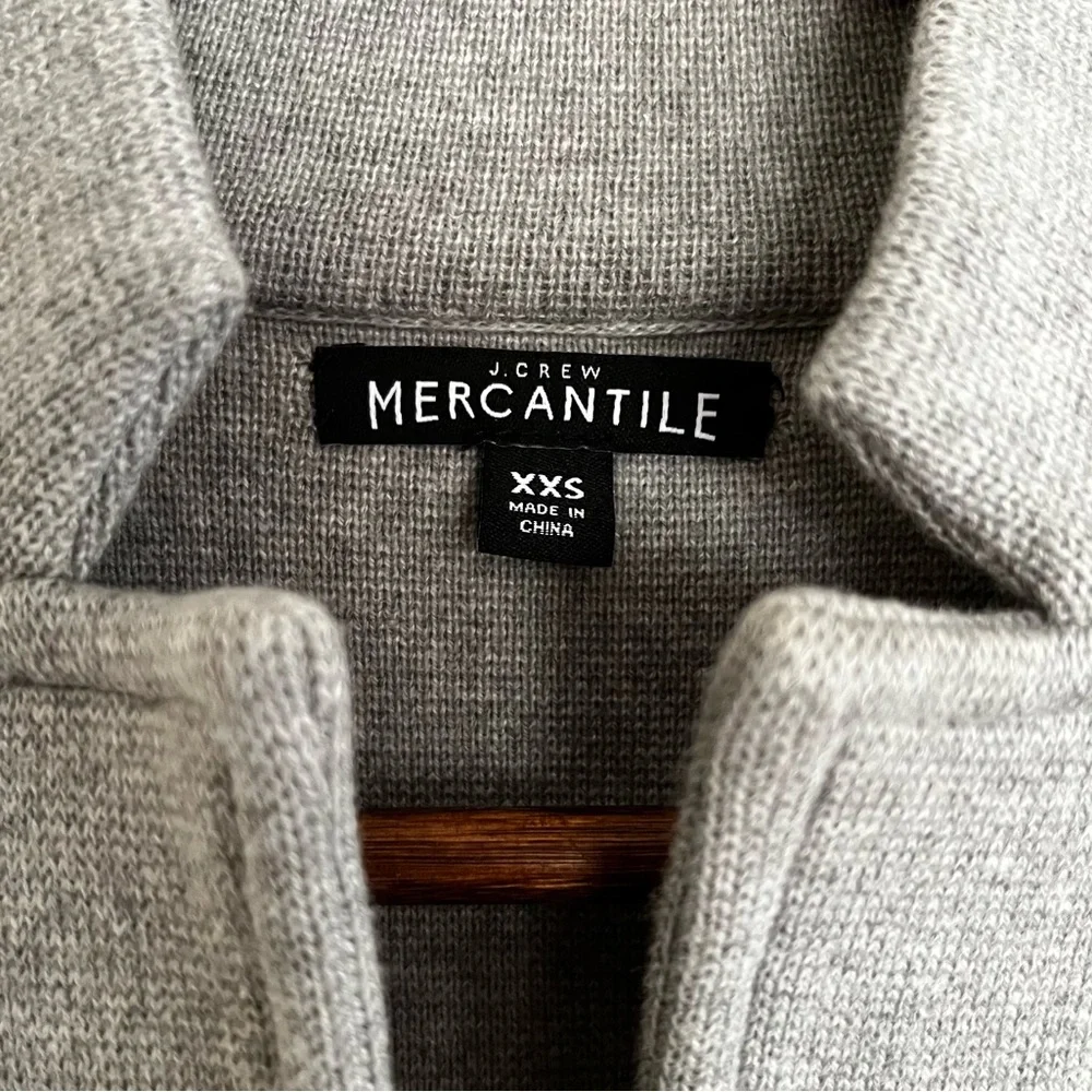 J. Crew Mercantile Sweater Blazer in Light Grey XXS - Picture 6 of 11